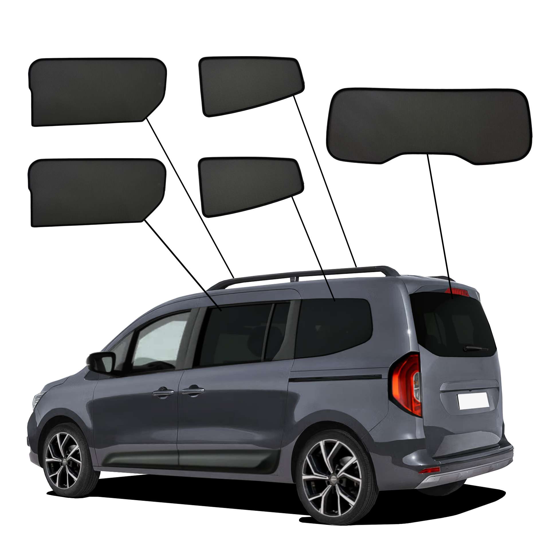 Renault Grand Kangoo 2024- SunClip privacy & sun protection ☀️